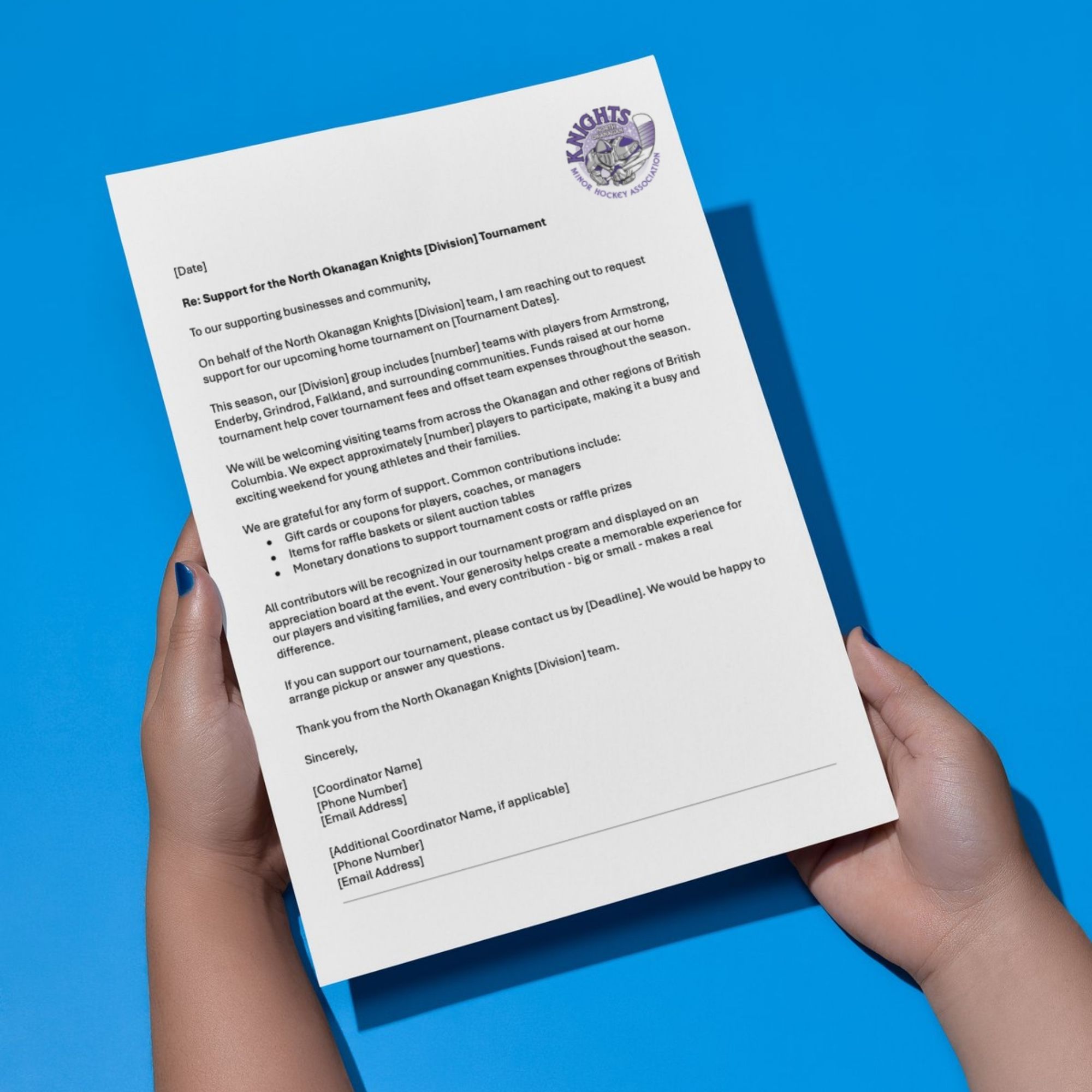 NOMHA Fundraising Letter